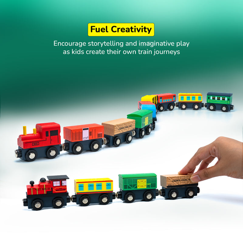 Drift Premium Wooden Toy Train Set (Magnetic)