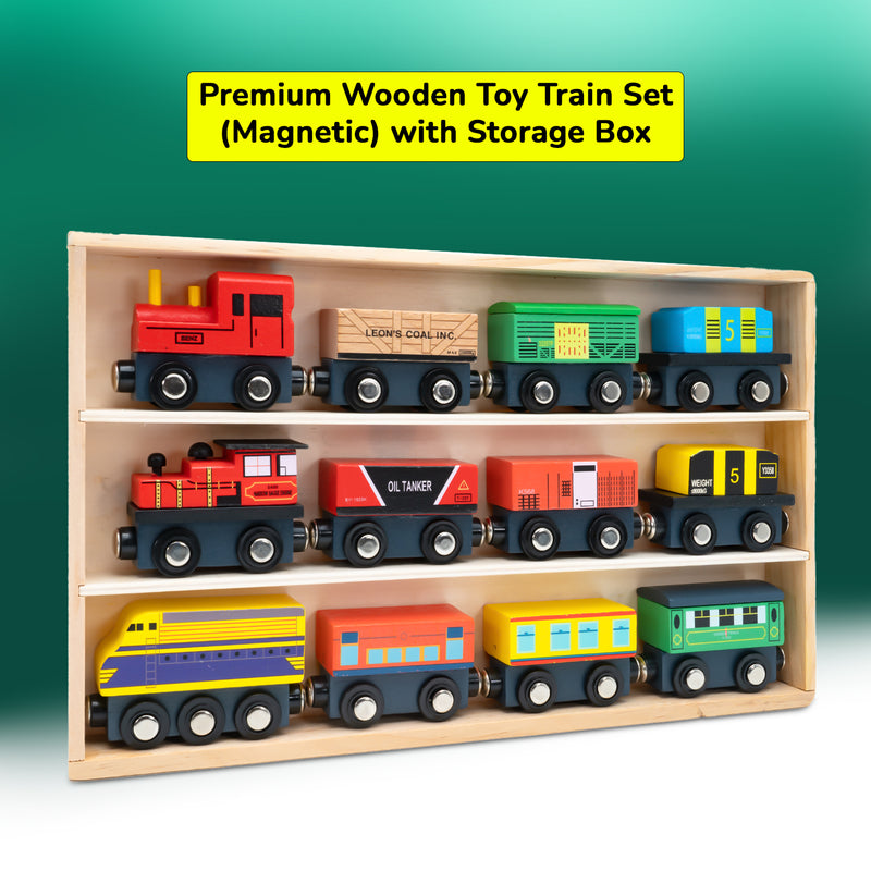 Drift Premium Wooden Toy Train Set (Magnetic)